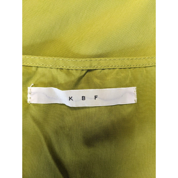 KBF Womens Size Small Top Blouse Olive Green Scoop Neck Sleeveless - Picture 13 of 13